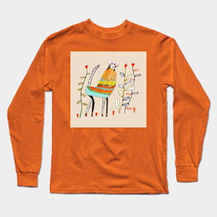 Cat in the garden Long Sleeve T-Shirt